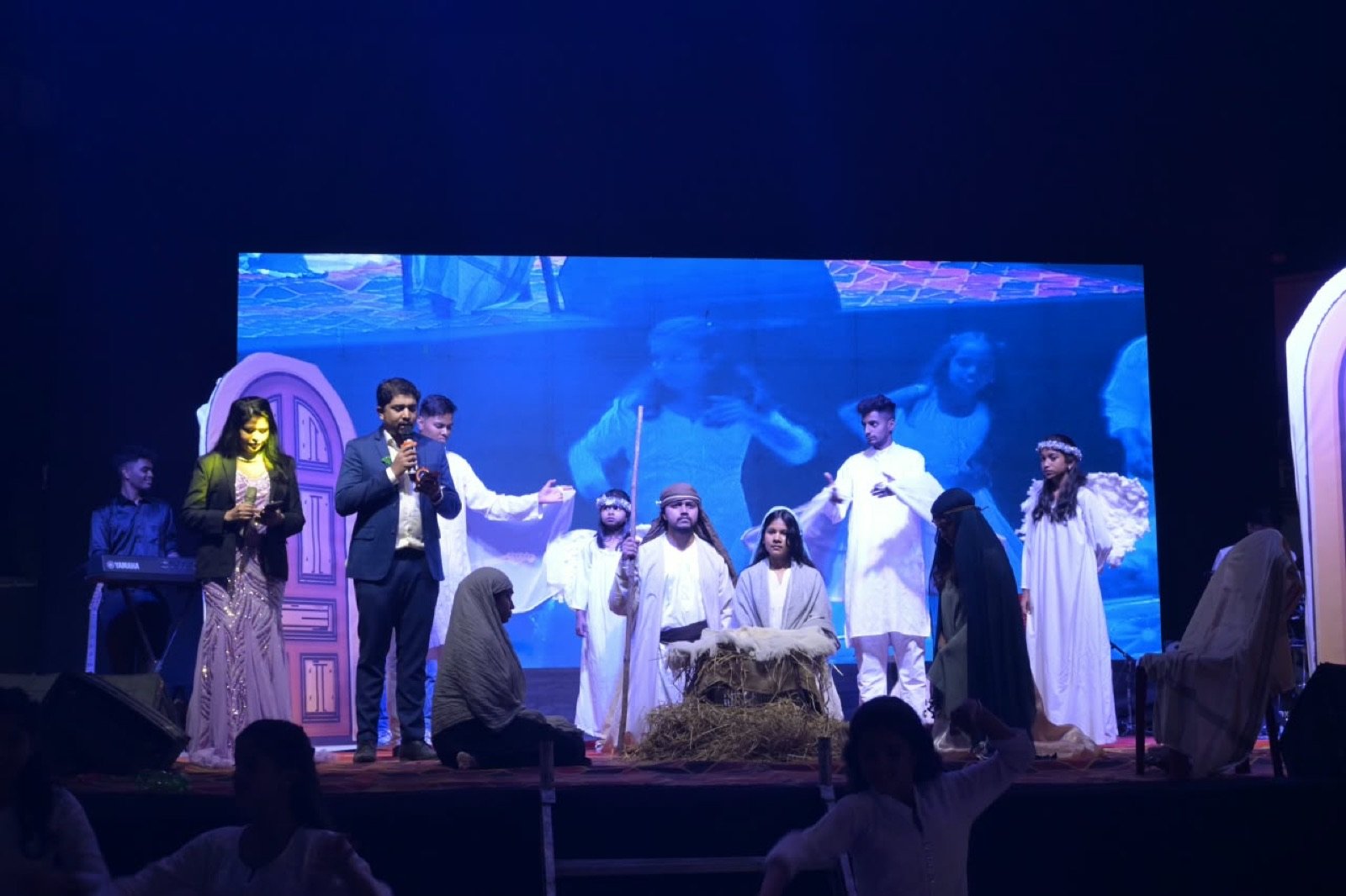 Nativity play on stage